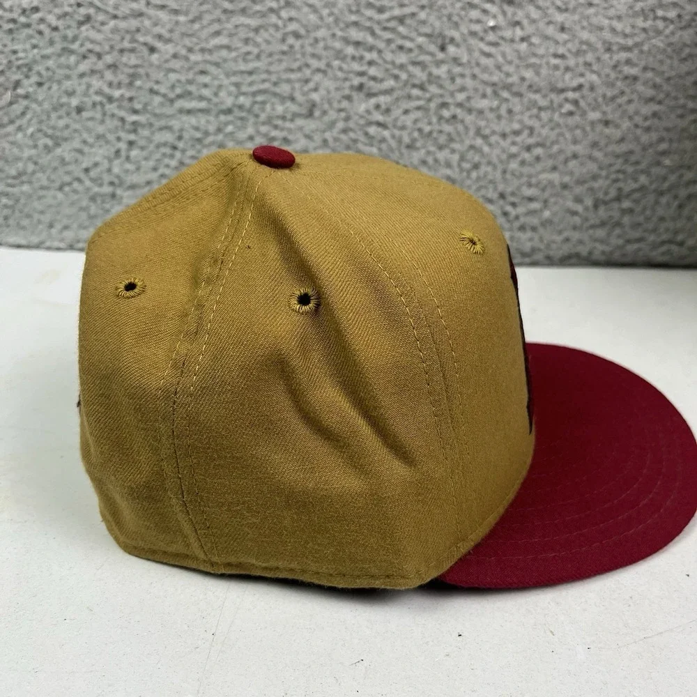Vintage 90s Minnesota Gophers New Era Pro Model Hat Cap 100% Wool USA Made 7 1/8